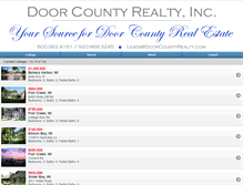 Tablet Screenshot of doorcountyrealty.com